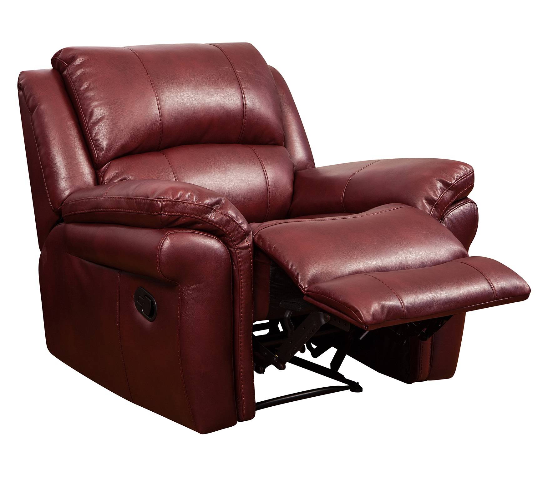 Modern American Style Furniture Rocker Functional Leather Recliner Sofa