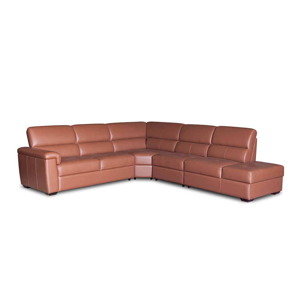 Italy fashion design  first class leather 7 seater sectional sofa