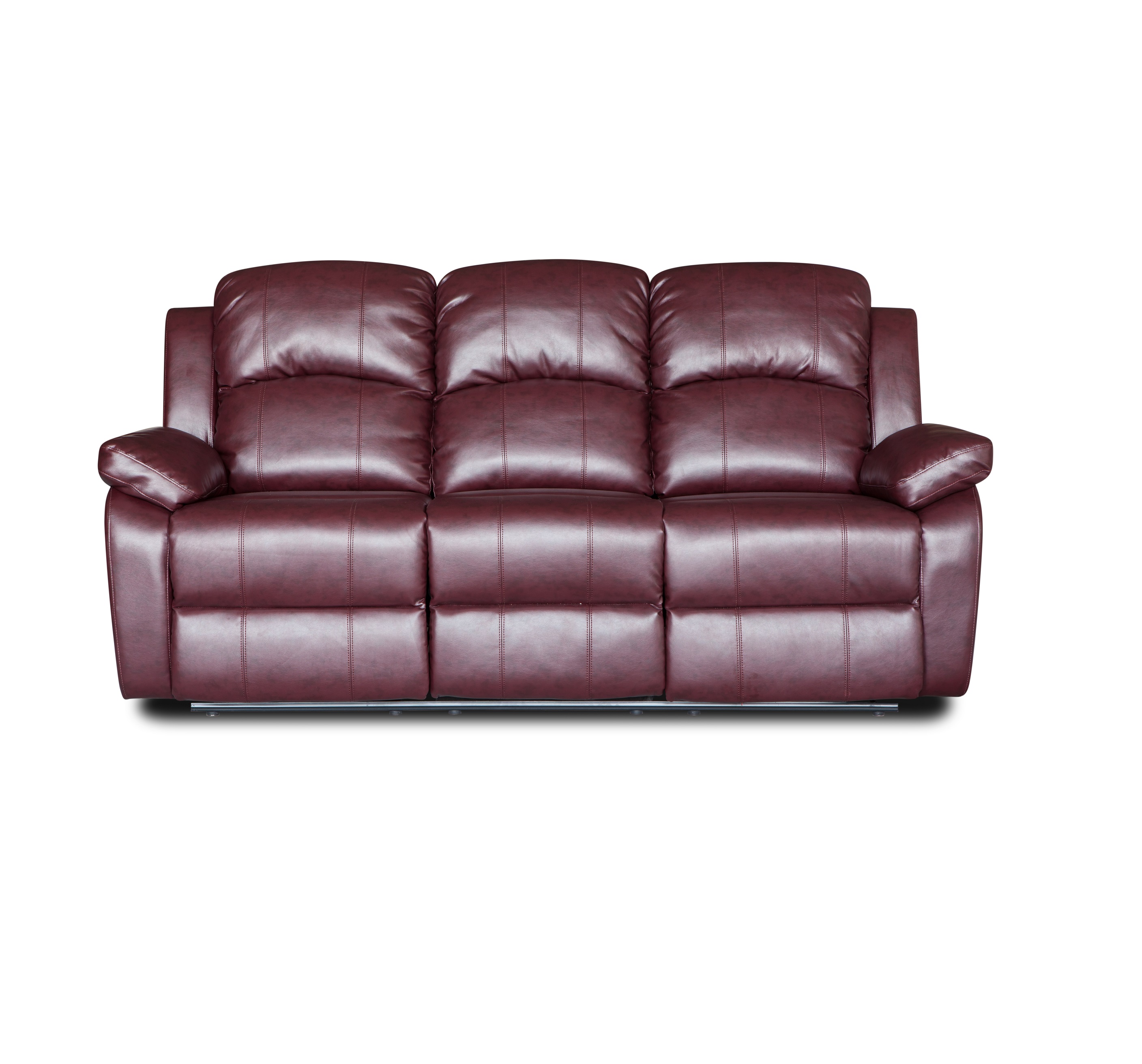 Fashion style home 3+2+1 rocker red leather sofa set