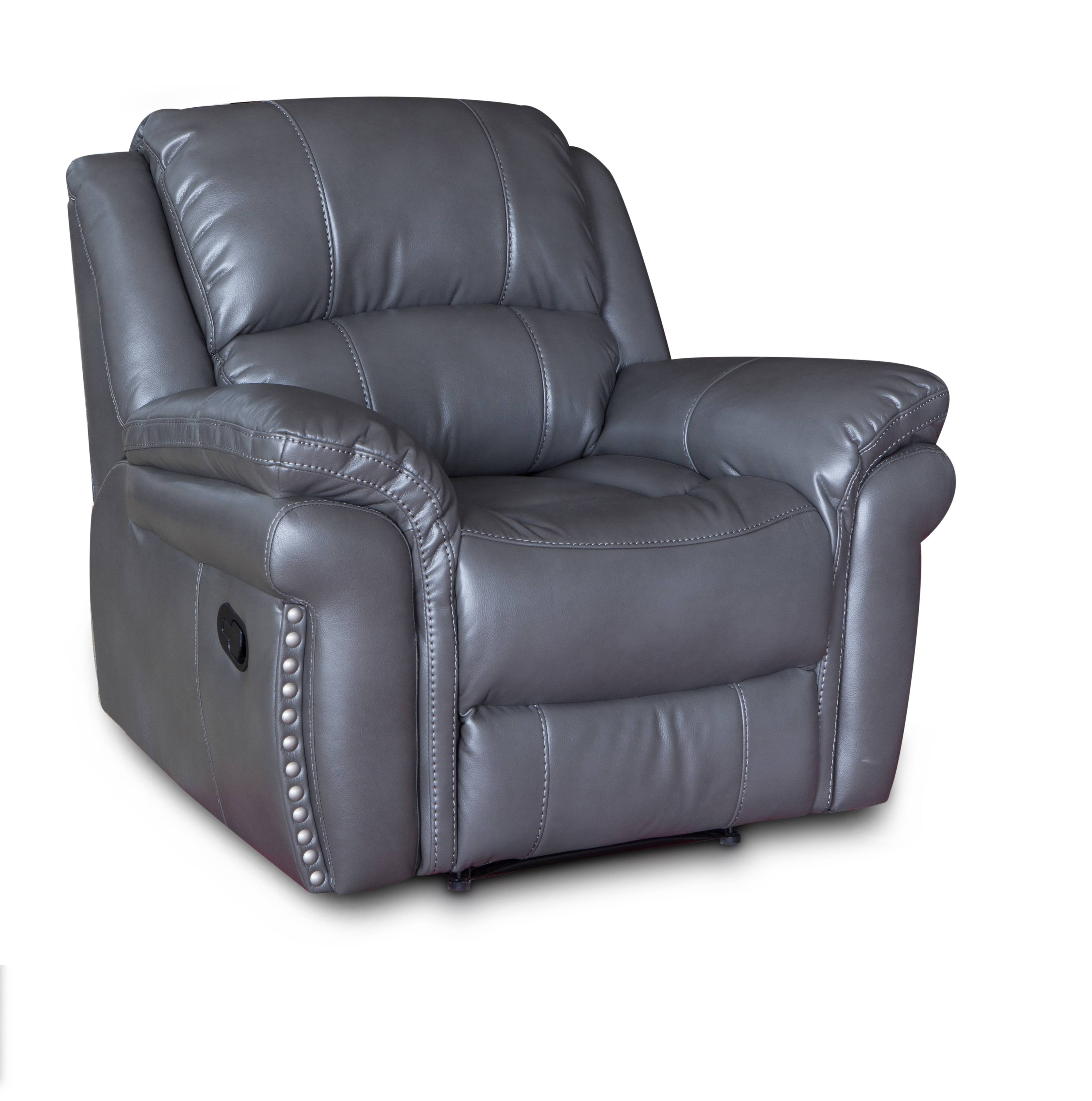 Modern American Style Furniture Rocker Functional Leather Recliner Sofa