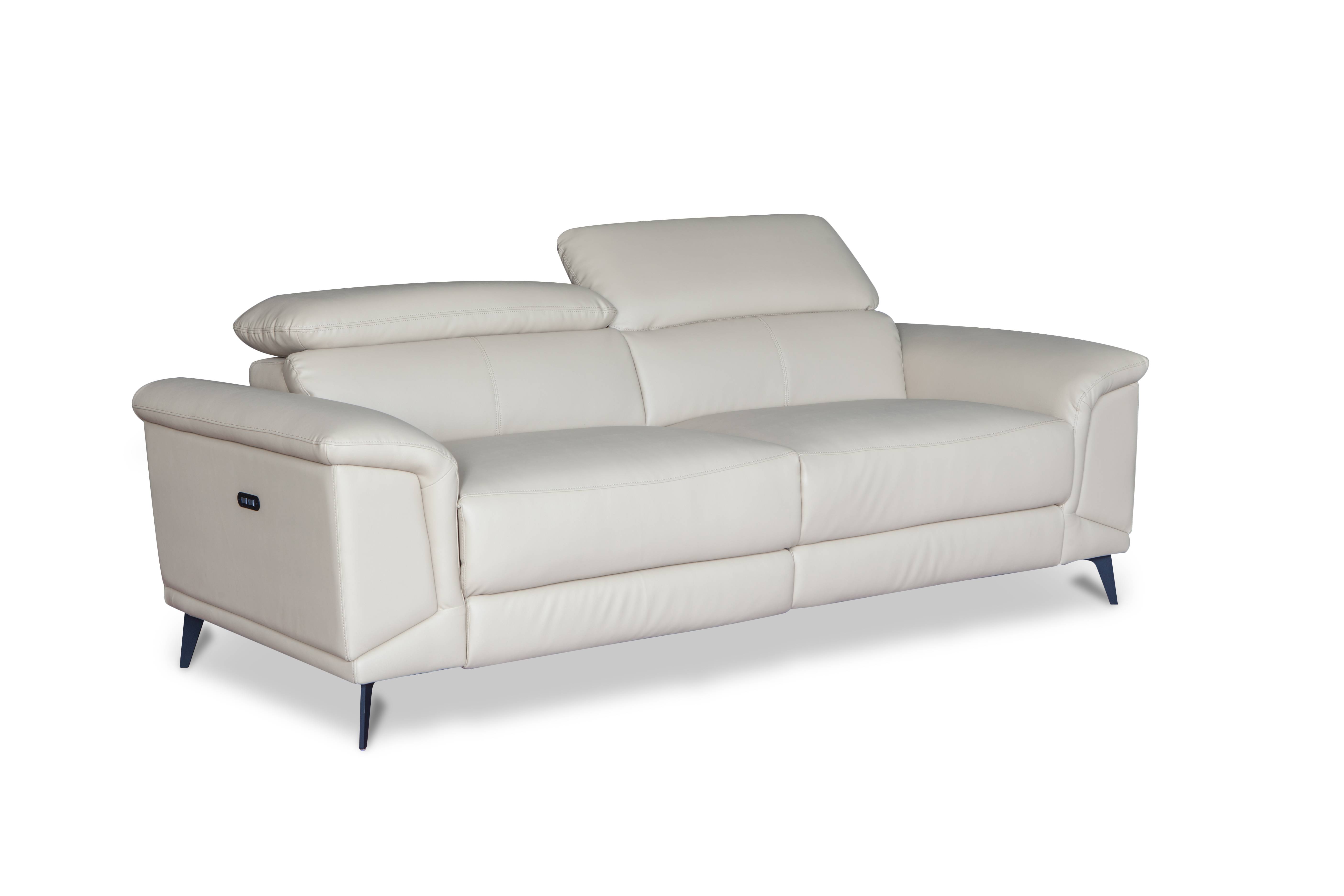 Cheap price Compressed Foam Mattress - European simple style 1+2 living room white leather recliner sofa – Chuan Yang detail pictures