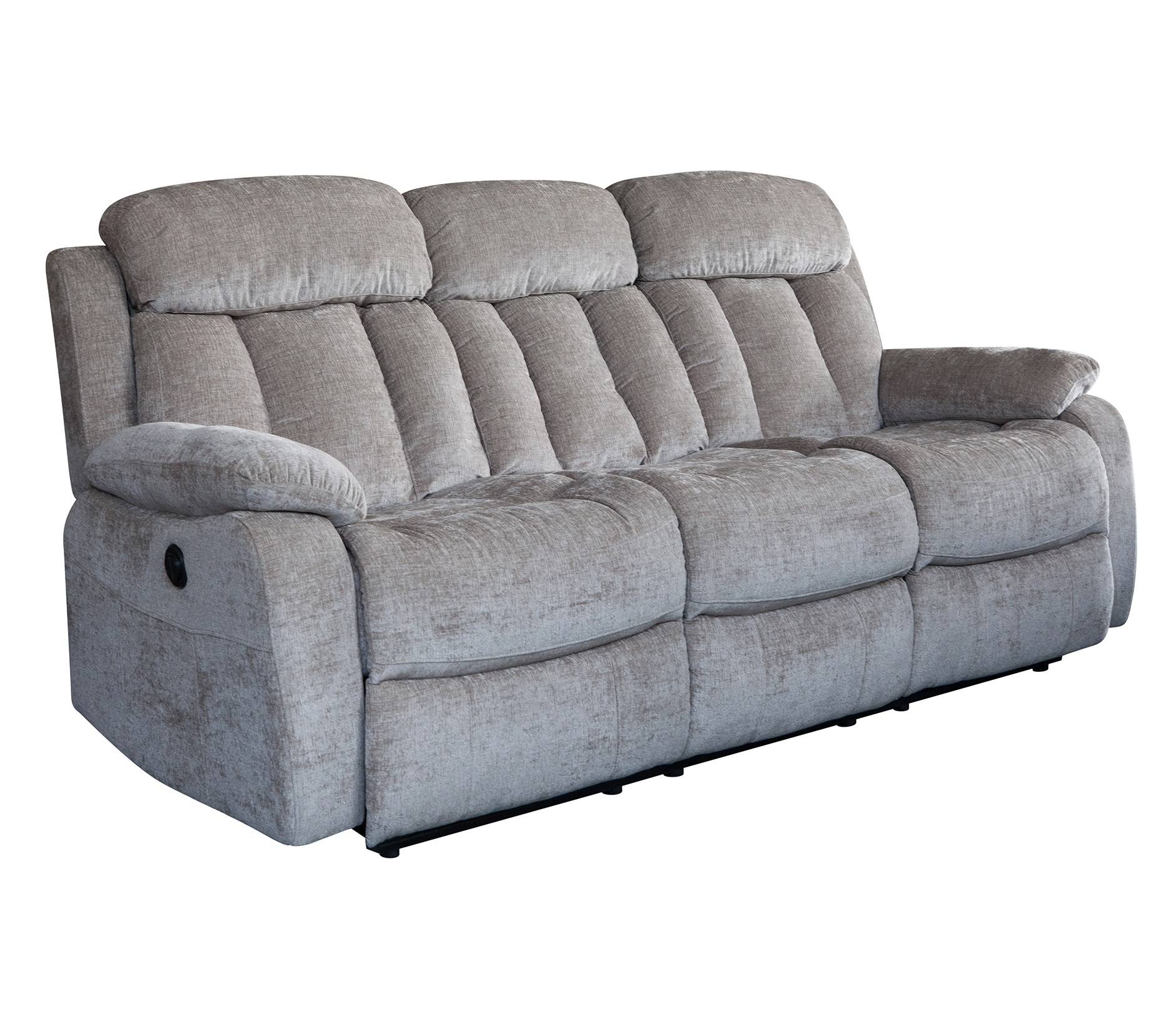 European style simple velvet fabric 1 2 3 recliner sofa