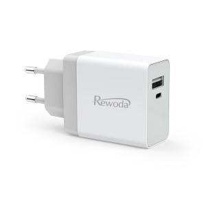 USB C Charger,Wall Charger with 27W Power Delivery dual Port for iPhone Xs/Max/XR/X/8, iPad Pro 2018/Air 2/Mini, MacBook Pro/Air, Galaxy S10/S9/S8,  LG, Nexus, and More