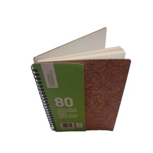 Spiral Notebook with cork cover