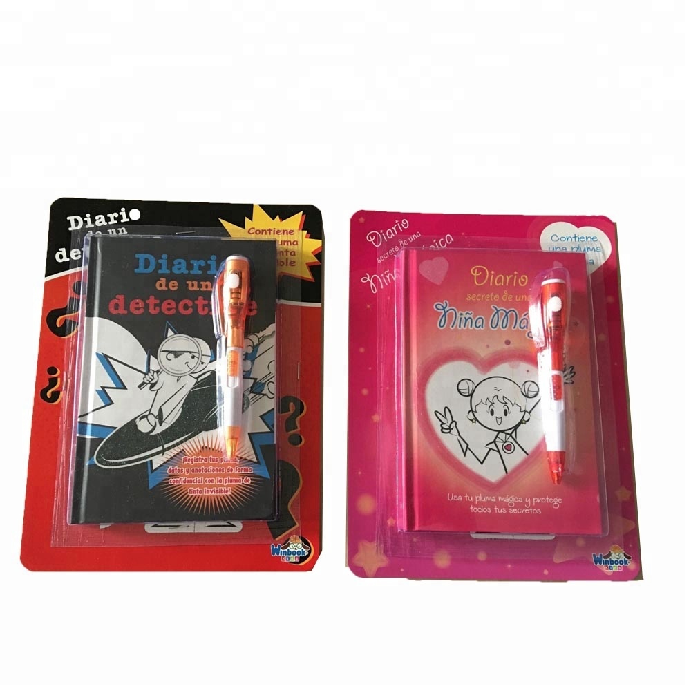 Diary notebook with magic pen set