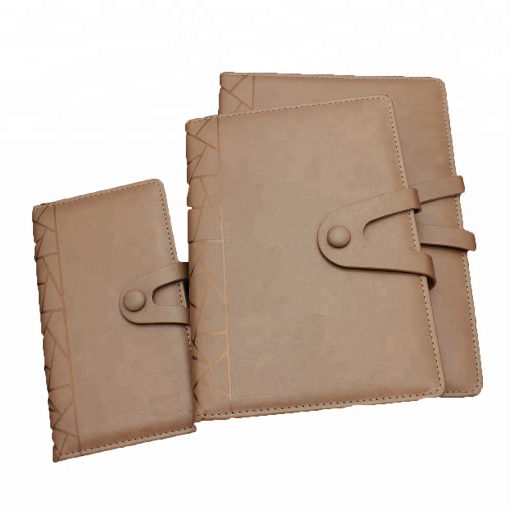 Classic pu notepad,notebook with fabric cover and round corner