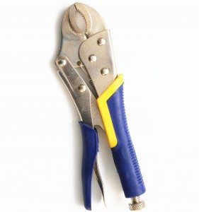 10″ Backhand Curved Jaw Locking Pliers with Jackets