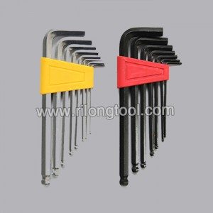 8-PCS Ball-point Hex Key Sets packaged by plastic frame