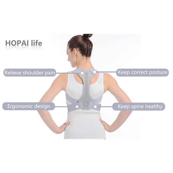 China Cheap price Adjustable Posture Correct -
 Adjustable Posture Corrector for Men and Women Upper Back Brace for Clavicle Support and Providing Pain Relief from Neck, Back – Rise Group