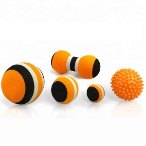 Custom massage ball peanut ball spiky ball Deep Tissue Physical Therapy Muscle Massager set