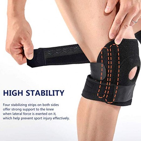 Adjustable Open Patella Knee Support for Arthritis Sports with Adjustable & Breathable Neoprene