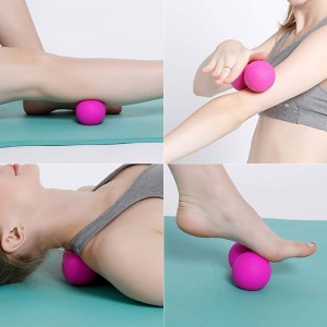 TPE Fitness Ball Peanut Body Massage Ball Lacross Ball
