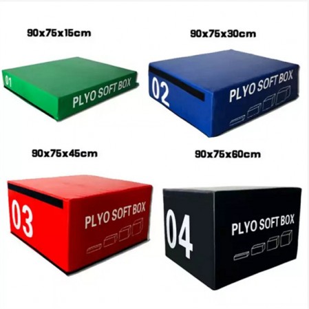Wholesale 4-in-1 PVC foam soft Plyo Box Set for Jump Training