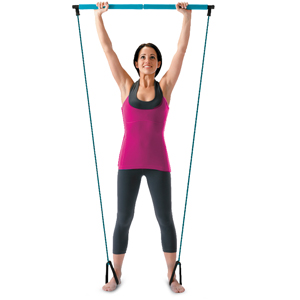 Pilates Resistance Band and Toning Bar Home Gym