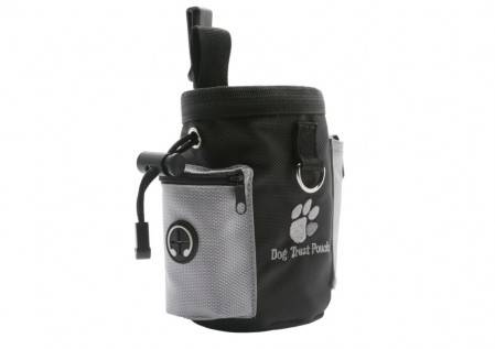 Dog Treat Bag, Dog Training Bag with Built-in Poop Bag Dispenser & Adjustable Waistband
