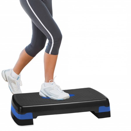 Adjustable Workout Aerobic Stepper in Fitness & Exercise Step Platform
