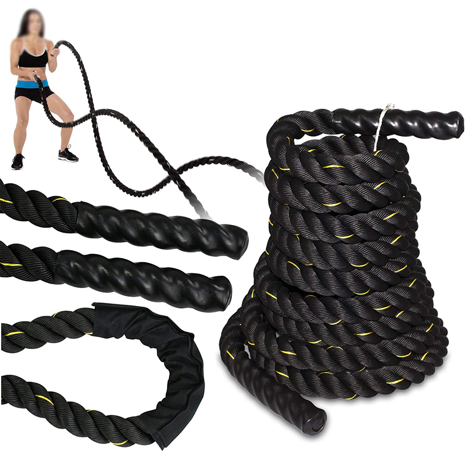 China Manufacturer for Pilates Yoga Ring -
 100% Poly Dacron Heavy Battle Rope for Strength Training – Rise Group