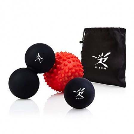Lacrosse ball spiky ball massage ball set