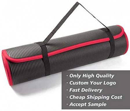 Yoga Pilates Mat 10mm Thicker NBR exercise mat with strap