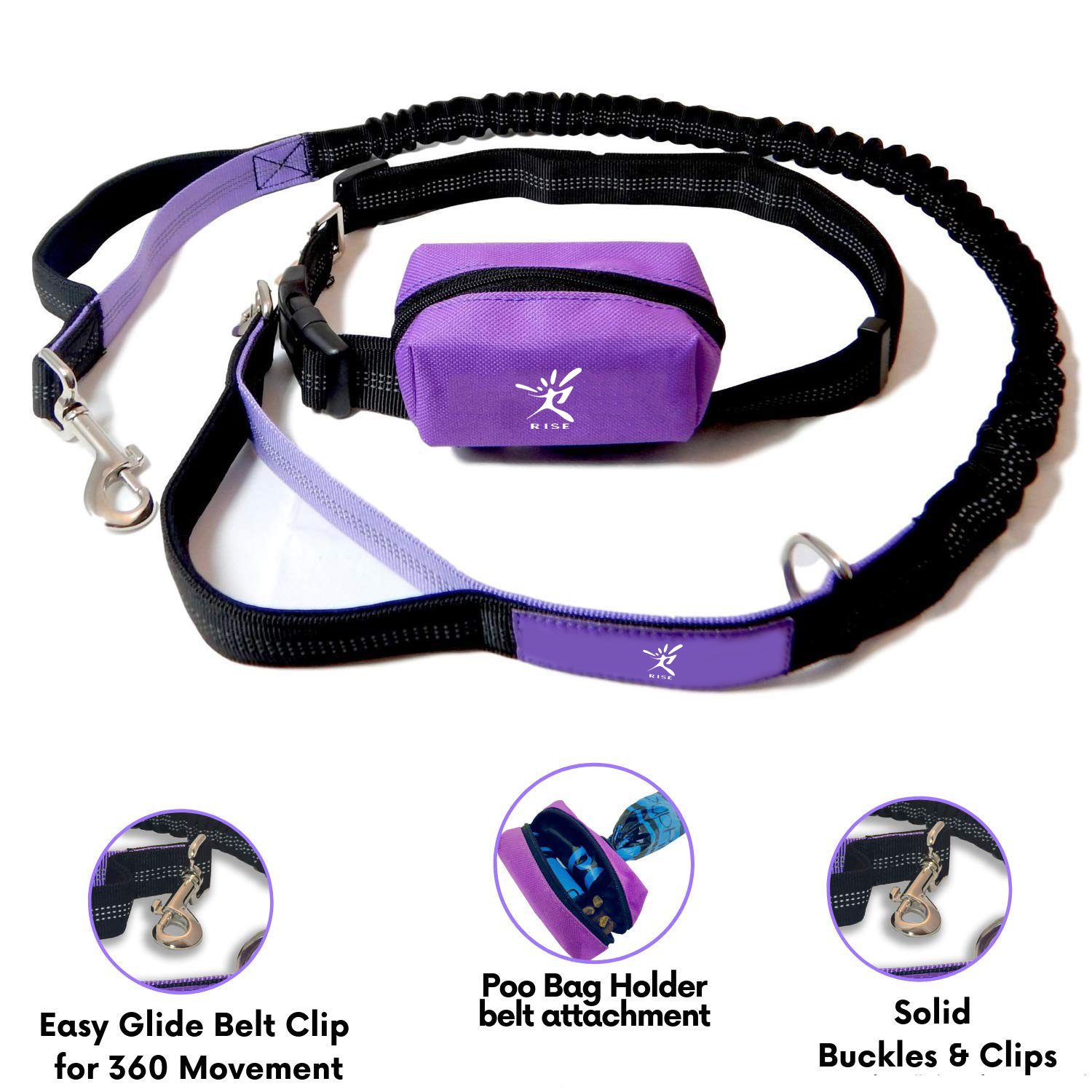 Hands Free Dog Running Leash with Waist Pocket Featured Image
