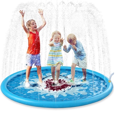 Super Lowest Price Bala Weighted Ring -
 Sprinkle & Splash Play Mat Sprinkler for Kids Outdoor Water Toys Inflatable Splash Pad – Rise Group