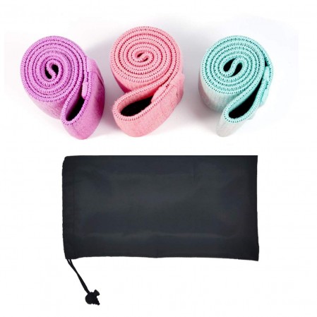 Wholesale custom gluet hip bands set exercise fabric booty loop resistance bands