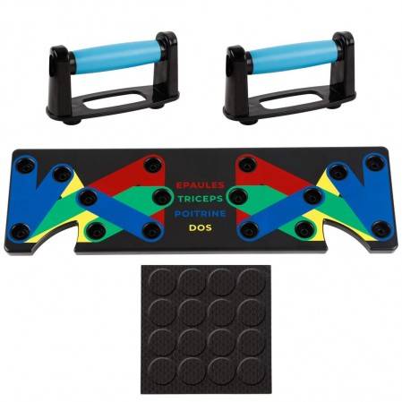 Push Up Board System, 12-in-1 Body Building Exercise Tools Color-Coded Push Up Board System