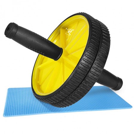 Ab wheel Roller  with 2 Configurable Wheels and Non-Slip Handles  Ab Wheel Trainer