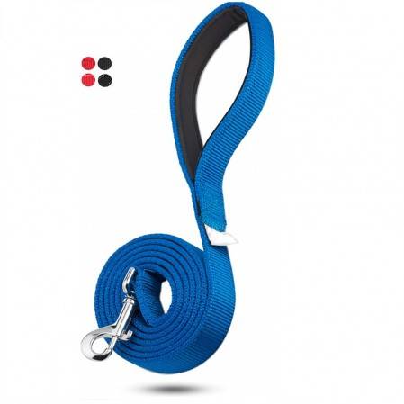 Reflective Nylon Dog Leash Strong and Durable Traditional Style Leash with Easy to Use Collar Hook