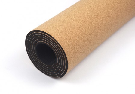 Eco-Friendly Yoga mat Cork & Natural Rubber Mat with yoga strap