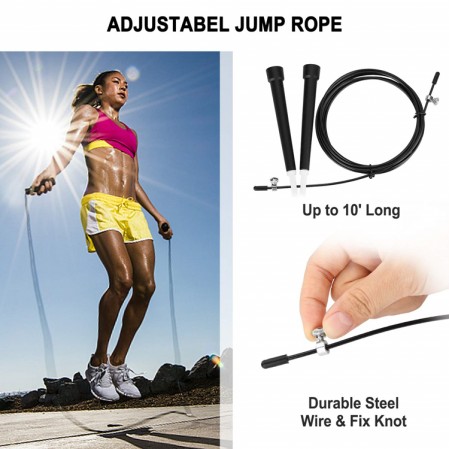 Manufacturer custom AB Wheel Roller Kit, core slider, Jump Rope and Knee Pad for Home Exercise