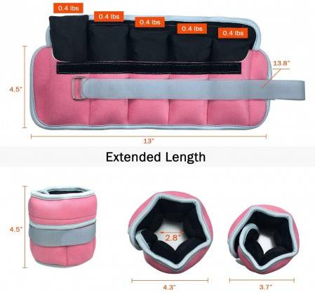 Adjustable Ankle Weights with Removable Weight