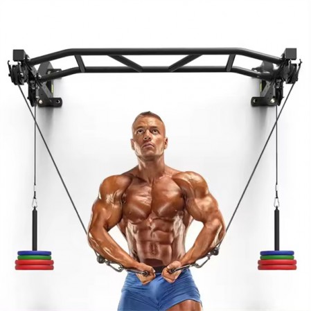 Multifunction pulley block single parallel bars wall mounted Pull up bar