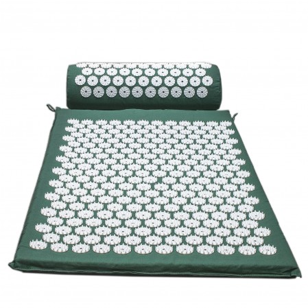 Foot Back and Neck Pain Relief Acupressure Mat and Pillow Set Foot Muscle Acupressure Massage Mat Comes in a Carry bag/ box