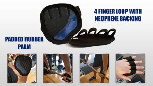 OEM factory Custom Workout Gloves Weight-Lifting Gym Training Anti-Slip Grip Pads ,half finger gloves Fitness for Men & Women