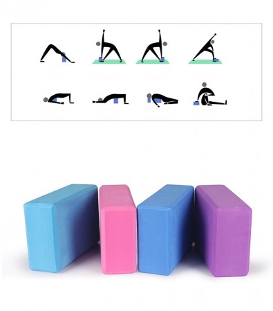 High Density EVA yoga Foam Blocks to Deepen Poses, Improve Strength and Aid Balance