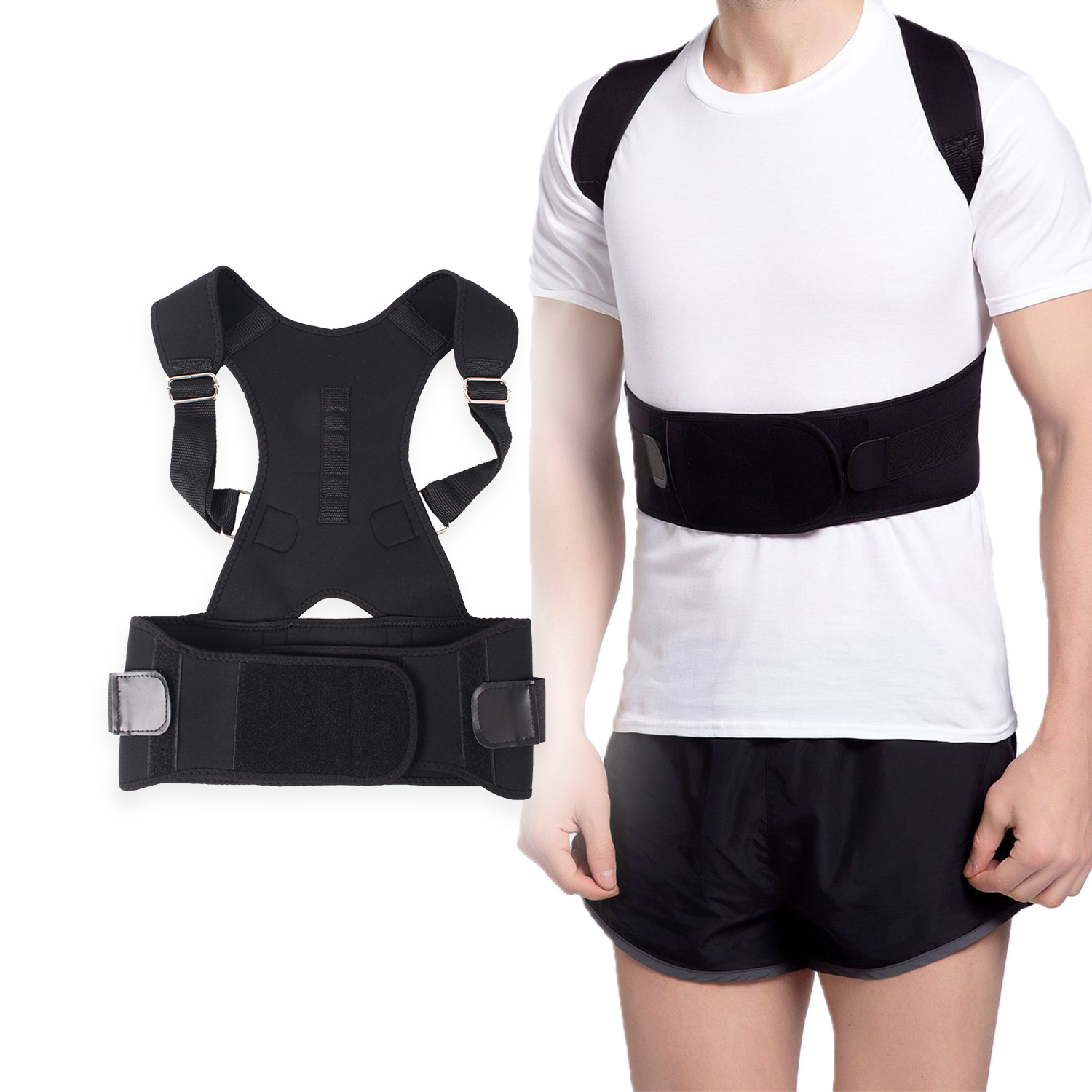 China wholesale Back Posture Corrector -
 Back Brace Posture Corrector Keep Spine Safe for Women and Men Provide Lumbar Protection Full Adjustable Elastic Straps – Rise Group