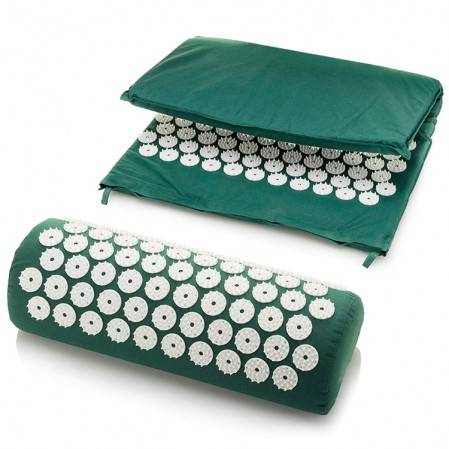 Foot Back and Neck Pain Relief Acupressure Mat and Pillow Set Foot Muscle Acupressure Massage Mat