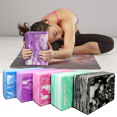 OEM rutschfester Tarnungs-Marmor-EVAFoam-Yoga-Block für körperformendes Training