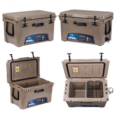 Rotomolded hard cooler box ice chest cooler