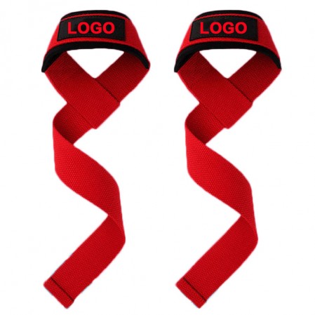 Cinghie da polso con logo personalizzato in cotone da polso fitness all'ingrosso Cinghie per sollevamento pesi da palestra per sollevamento pesi