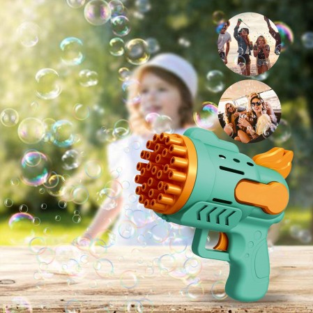 Birthday Gifts Bubble Gun Kids Toys Automatic Soap Rocket Bubbles Machine