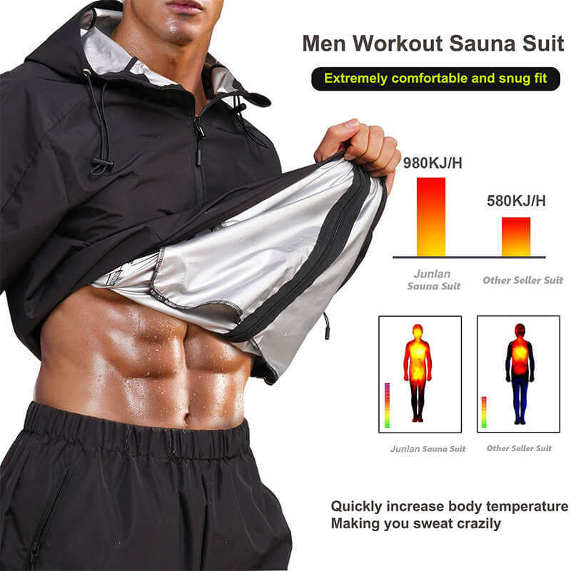 Men's Sauna Sweat Pants: Comfort and Weight Loss for Sports and Boxing Gym!