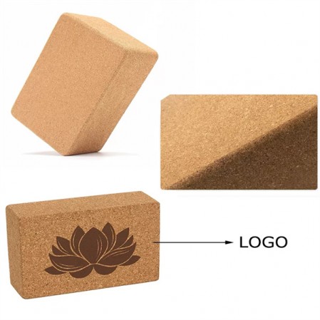 Custom Cork Yoga Block Eco-friendly High Density Cork Yoga Brick