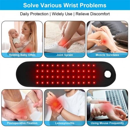 Infrared light heating ankle knee wrist red light therapy device