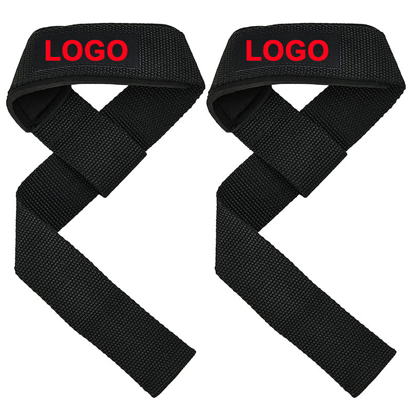 China Wholesale Fitness Wrist Cotton Custom Logo Wrist Straps Weightlifting  Gym Weight Lifting Straps factory and manufacturers