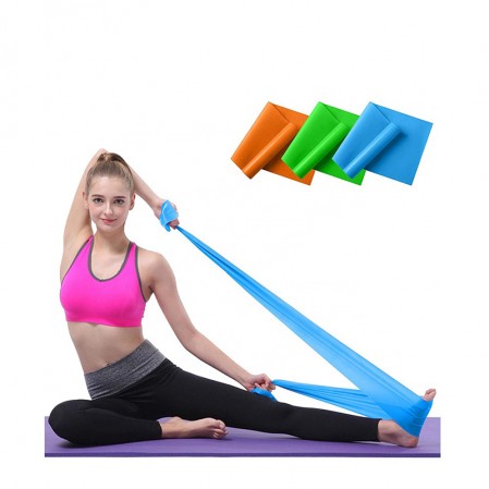 0.15mm 1.0mm Latex Elastic Yoga Pilates Band For Yoga Fitness