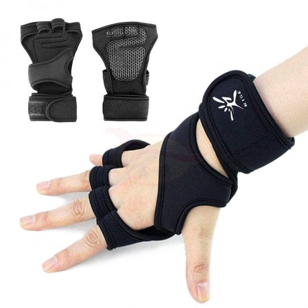 Custom Half finger Gym fitness Weightlifting Gloves Men & Women, Workout Gloves with Wrist Support