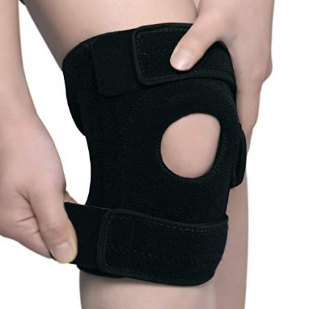 Regolabile ginocchio aperto sostegno patella per l'artrite Sport con regolabile e traspirante in neoprene