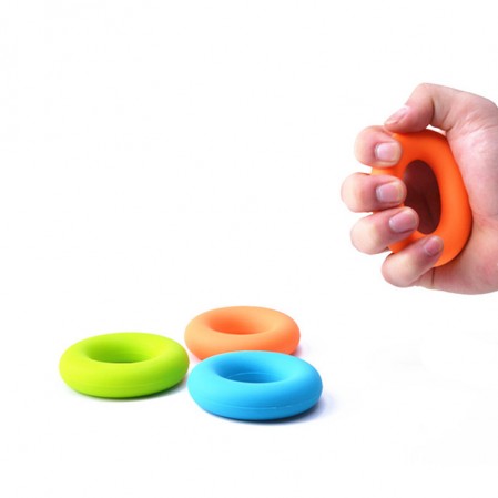 Logo service Silicone hand grip silicone rubber hand grip ring Finger Strength Training